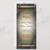 Betoverde Bossen Forest Fairy Tale Wedding Scroll Kaart (Voorkant)