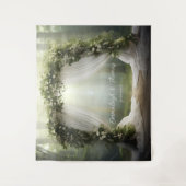 Betoverde bosverlichting wandkleed (Voorkant)