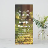 Betoverde bosvuurvliegjes trouwprogramma's programma (Staand voorkant)