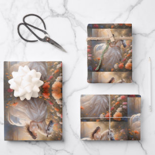 Betoverde bruid en haar Steed. Inpakpapier Vel