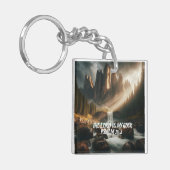 Betoverde Cascade DE HEER IS MIJN ROTS Sleutelhanger (Voorkant Links)