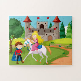 Betoverde Castle Adventure Kinderen Jigsaw Puzzel