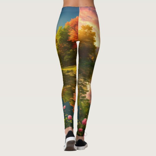 "Betoverde Dreamscape Leggings" Leggings (Achterkant)