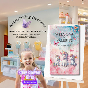 Betoverde Eenhoorn Baby Shower Banner
