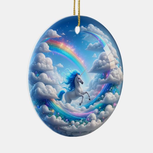 Betoverde Eenhoorn Ornament - Rainbow Castle Fanta (Rechts)