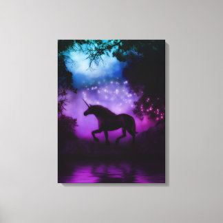 Betoverde Eenhoorn Wrapped Canvas Print