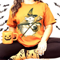 Betoverde Egelvechterheks & Zwarte Kat Kunst Uniek
