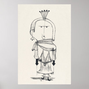 Betoverde elegantie: Paul Klee's Witch opnieuw ged Poster