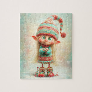 Betoverde Elf Kerstmagie op de Noordpool Legpuzzel