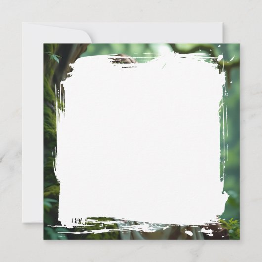 Betoverde Elfenfee die Ukulele Speelt Kaart (Achterkant)