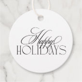 Betoverde Evergreen Elegance Kerstmis Bedankjes Labels (Voorkant)