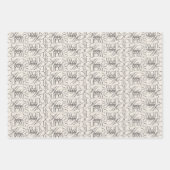 Betoverde Evergreen Elegance Kerstmis Inpakpapier Vel (Voorkant)