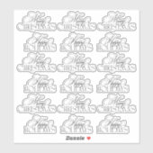 Betoverde Evergreen Elegance Kerstmis Sticker (Vel)