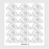 Betoverde Evergreen Elegance Kerstmis Sticker (Vel)