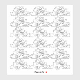 Betoverde Evergreen Elegance Kerstmis Sticker
