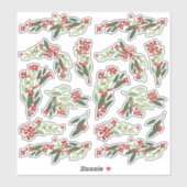 Betoverde Evergreen Elegance Kerstmis Sticker (Vel)