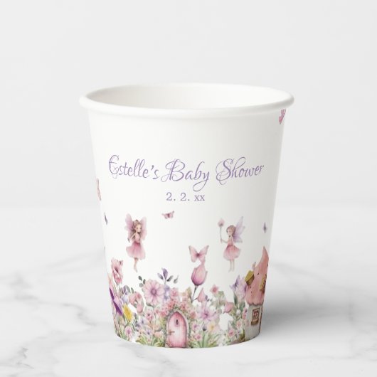 Betoverde Fairy Baby shower Papieren Cups Papieren Bekers (Voorkant)