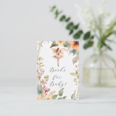 Betoverde Fairy Herfst Bloemen Meisje Boeken voor Informatiekaartje (Staand voorkant)