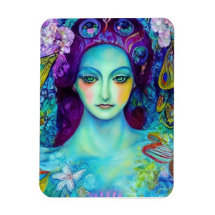 Betoverde Fairy Queen met vlinders Magneet