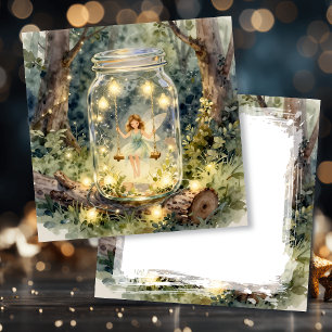 Betoverde Fee Thema Meisjes Verjaardag Kaart