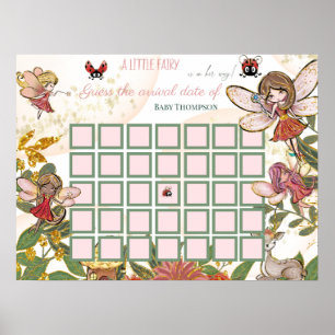 Betoverde Fee Whimsical Lieveheersbeestje Gok Uitg Poster