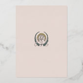 Betoverde Forest Art Deco bruiloft uitnodiging (Achterkant)