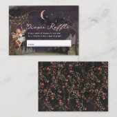 Betoverde Forest Fairy Luier Raffle Ticket Informatiekaartje (Voorkant / Achterkant)