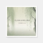 Betoverde gebladerte Elegance Spring geïnspireerd Servet (Voorkant)