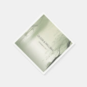 Betoverde gebladerte Elegance Spring geïnspireerd Servet (Hoek)