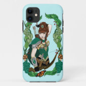 Betoverde Groene Fantasie Bosland Boogschutter Elf Case-Mate iPhone Case (Achterkant)