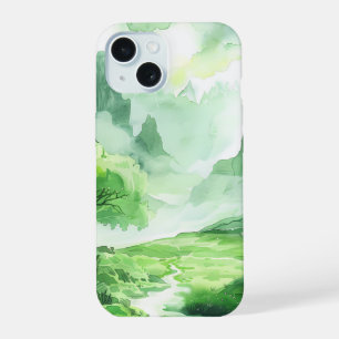 Betoverde Groene Vallei Hoesje iPhone 15 Hoesje