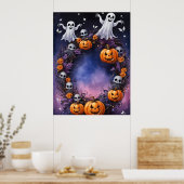 Betoverde Halloween nacht Poster (Keuken)