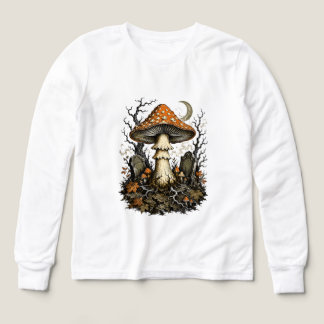 Betoverde Halloween Paddenstoel Vintage Gotisch Wo