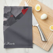 Betoverde harten theedoek (Quarter Fold)