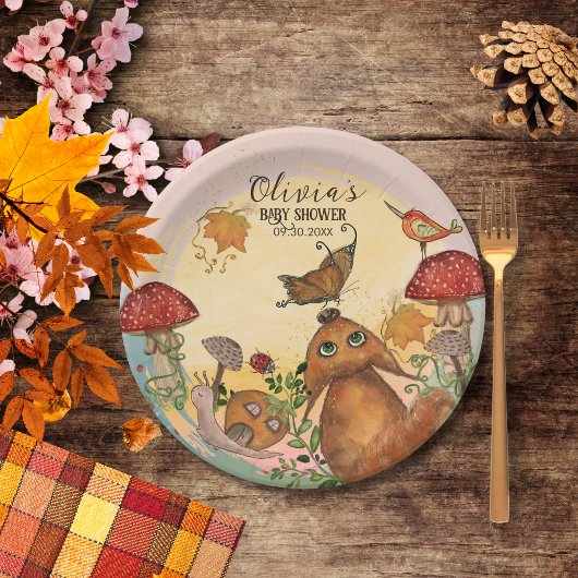 Betoverde Herfst Fairy Baby shower Bord