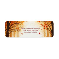 Betoverde herfst oogst silhouet bruiloft