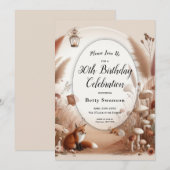 Betoverde herfstvossen kaart (Voorkant / Achterkant)