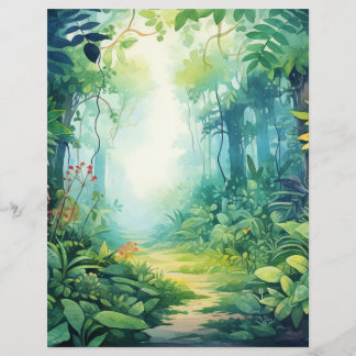 Betoverde Jungle Avontuur Scrapbook Papier
