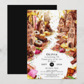 Betoverde Kinder Chocolade Verjaardag Kaart (Voorkant / Achterkant)