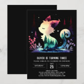 Betoverde Kinder kattenverjaardag Kaart (Voorkant / Achterkant)