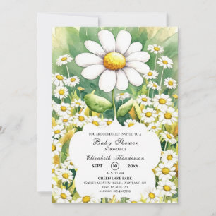 Betoverde kleine Daisy Baby shower Kaart