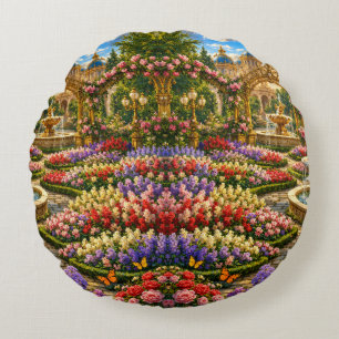 Betoverde Koninklijke Tuin Rond Kussen