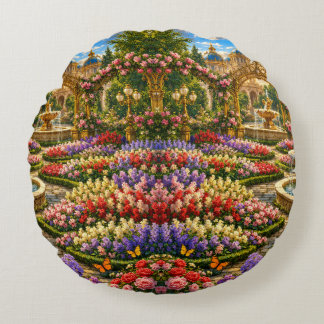 Betoverde Koninklijke Tuin Rond Kussen