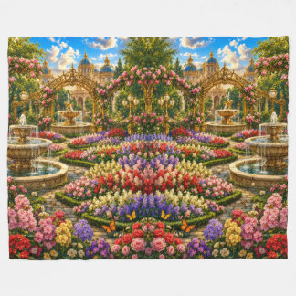 Betoverde Koninklijke Tuinmuur Fleece Deken