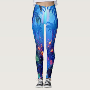 Betoverde levendige River Forest Dream Leggings