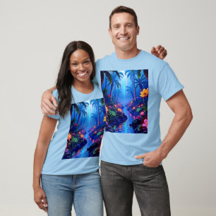 Betoverde levendige River Forest Dream T-shirt