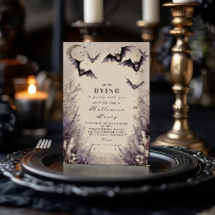 Betoverde maanlicht Halloween Party Kaart