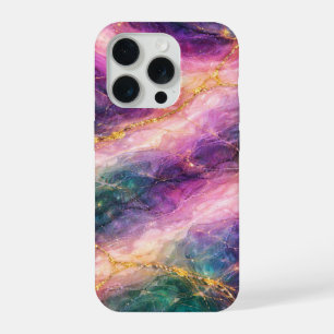 Betoverde marmer met gouden aders iPhone 15 pro hoesje