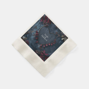 Betoverde Midnight Garden bruiloft Servet