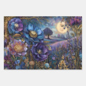 BETOVERDE MIDNIGHT GARDEN DECORATIEVE PAPIEREN SET INPAKPAPIER VEL (Voorkant 2)